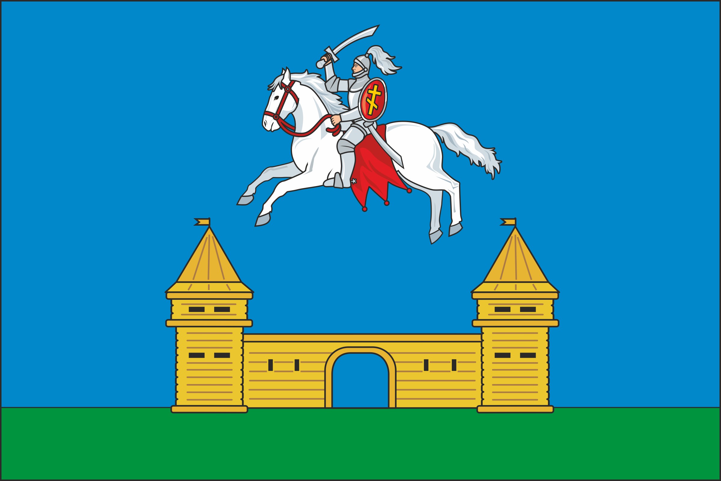Флаг Себежского района Флаг Себежского района.